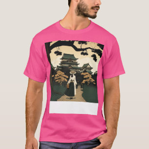 Camiseta La serenidad de Ukiyoe un agradable paseo por el c