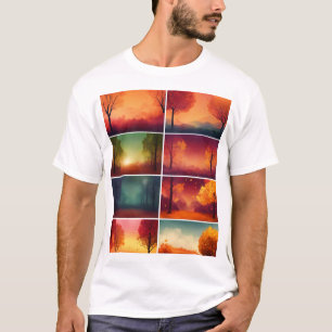 Camiseta "La serenidad del otoño: un paisaje de caída de la