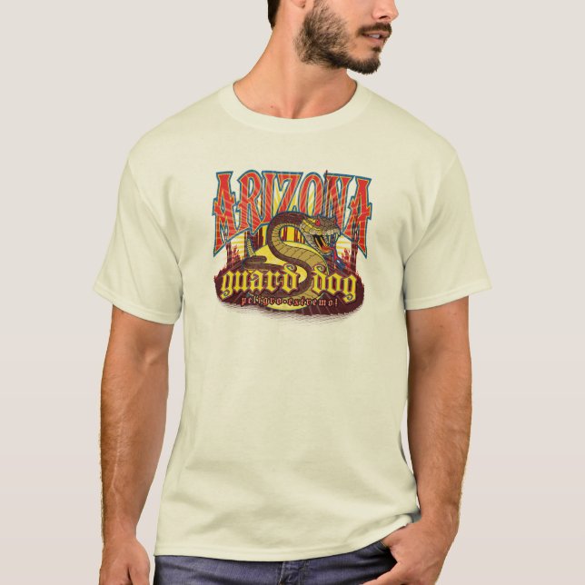 Camiseta La serpiente de Arizona en guardia (Anverso)