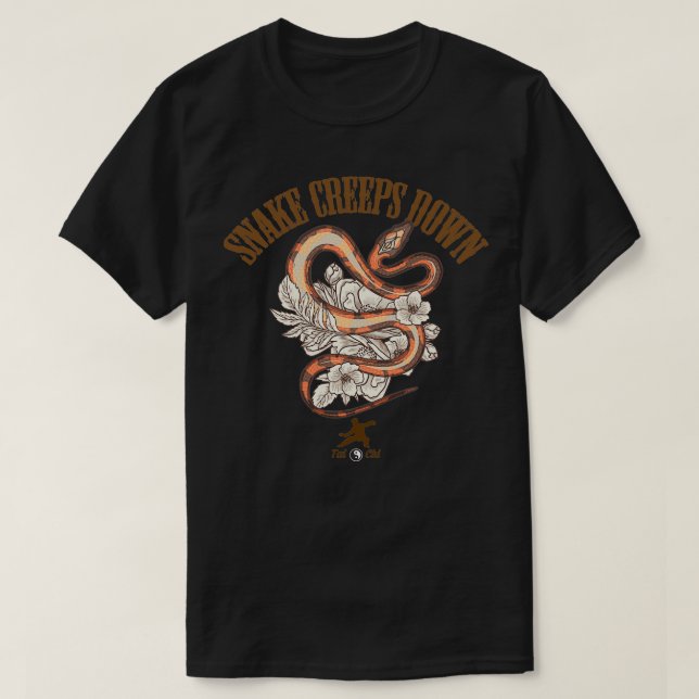 Camiseta La serpiente de tai chi se tambalea (Diseño del anverso)