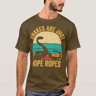Camiseta La serpiente divertida es sólo Nope Ropes Retro