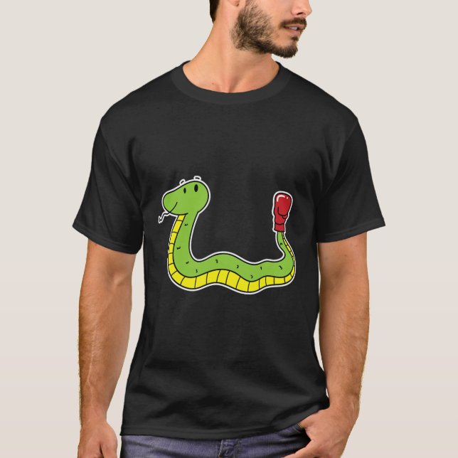 Camiseta La serpiente hace boxeo (Anverso)