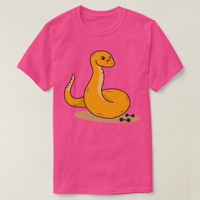 Camiseta La serpiente haciendo yoga (Diseño del anverso)