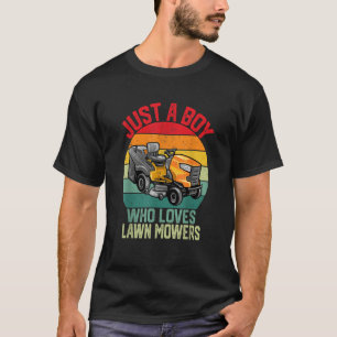 Camiseta La siembra de césped sólo es un niño al que le enc