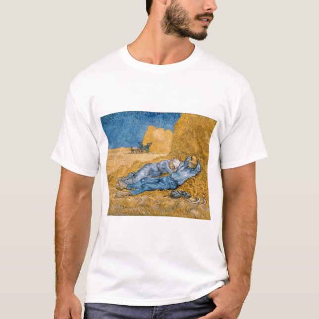 Camiseta La Siesta 1890 de Vincent van Gogh (Anverso)