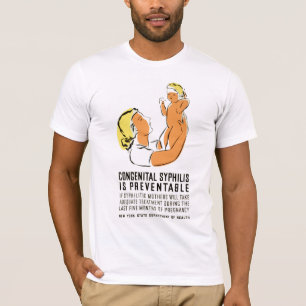 Camiseta La sífilis congénita es prevenible