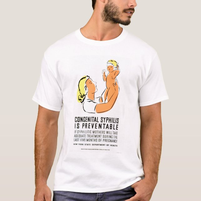 Camiseta La sífilis es WPA evitable 1939 (Anverso)