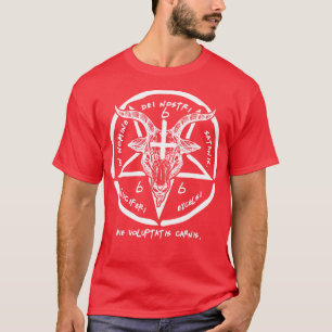 Camiseta La Sigilia De Baphomet De Satán El Culto