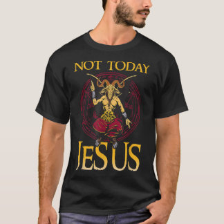 Camiseta La Sigilia De Baphomet No Hoy Jesús Satánico T Shi