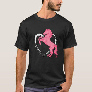 Camiseta La Silhouette De Hípica Para Los Chicas Que Aman M