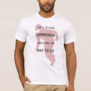 Camiseta La silueta de destello de la cita de la "expresión