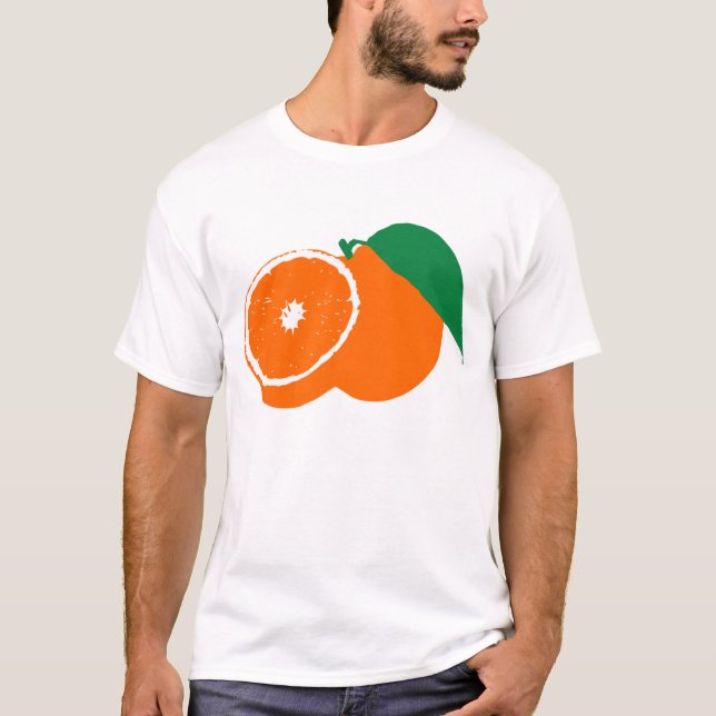 Camiseta La silueta de un naranja (Anverso)