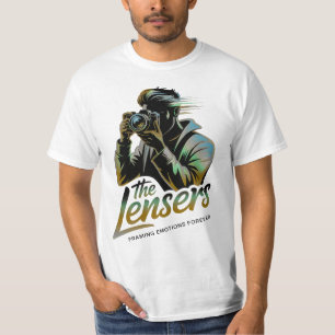 Camiseta La Silueta del Fotógrafo de Lensers Enmarcando E