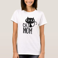 La silueta del gato Cat Mom Funny es linda