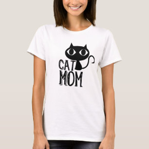 Camiseta La silueta del gato Cat Mom Funny es linda
