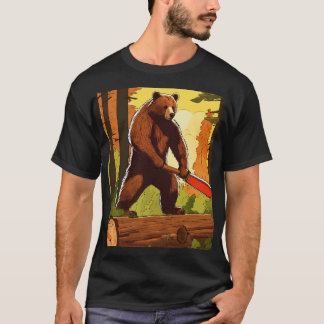 Camiseta La silueta icónica de un pan sencillo y rústico,