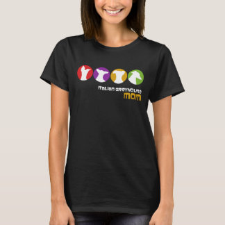 Camiseta La silueta moderna del retro italiano Greyhound Mo