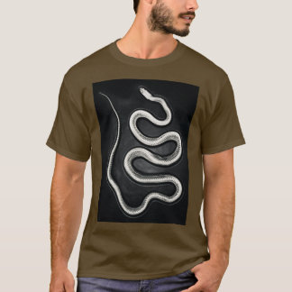 Camiseta La sinuosidad de la serpiente con su piel expuesta
