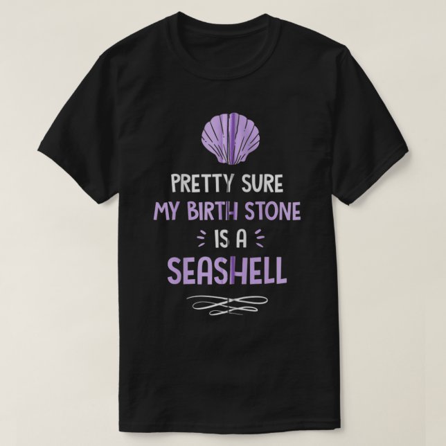 Camiseta La Sirena Cute Bonito Seguro Que Mi Piedra De Naci (Diseño del anverso)
