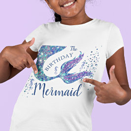 Camiseta La sirena de cumpleaños