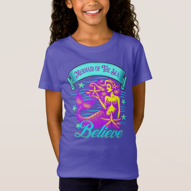 Camiseta La Sirena Del Mar Cree (Anverso)