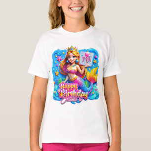 Camiseta La sirena mágica cumpleaños Delight, regalo de cum