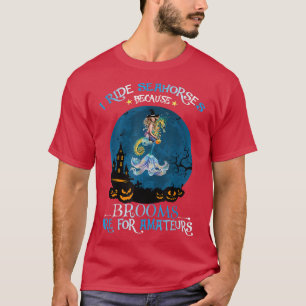 Camiseta La Sirenita De Bruja Viajo En Caballo De Mar Porqu