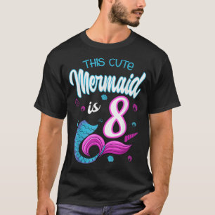 Camiseta La Sirenita Es La Celebración De 8 Años Octava Noc