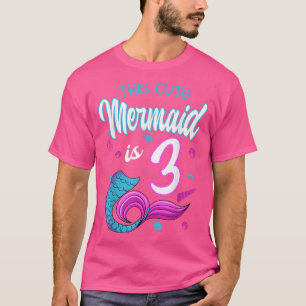 Camiseta La Sirenita Es La Celebración De Los 3 Años 3er Bd