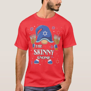 Camiseta La Skinny Gnome de la familia Hanukkah Matching Pa