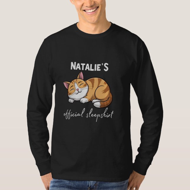 Camiseta La Sleepshirt Oficial De Gato De NATALIE Pajamas S (Anverso)