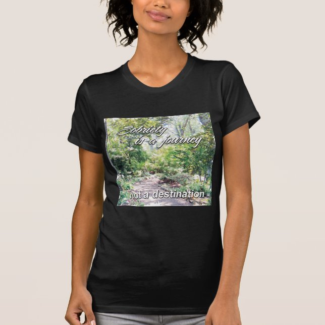 Camiseta la sobriedad es un viaje (Anverso)