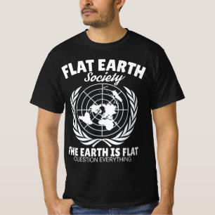 Camiseta La sociedad de la tierra plana come el T-Sh clási