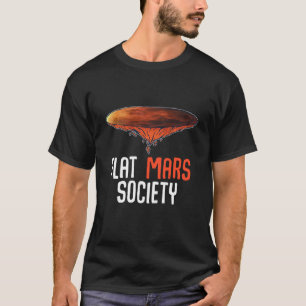 Camiseta La Sociedad de Marte Plana Divertido Diseño De Cit