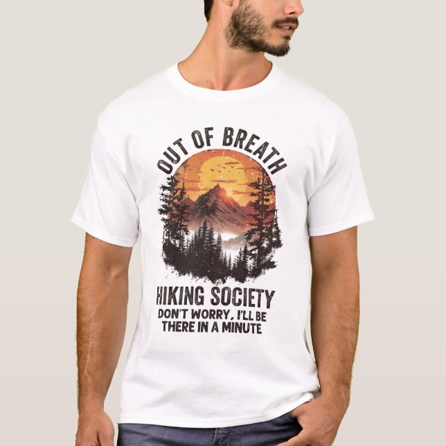 Camiseta La sociedad del senderismo por la respiración no s (Anverso)