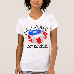 Camiseta La soja Boricua de Besame me besa que soy
