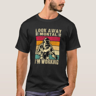 Camiseta La soldadura masculina se aleja de la moral que tr