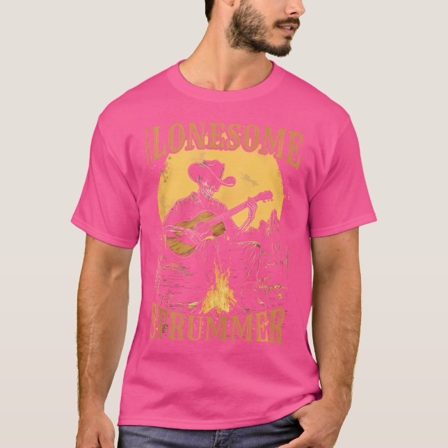 Camiseta La solitaria guitarra acústica más fuerte (Anverso)