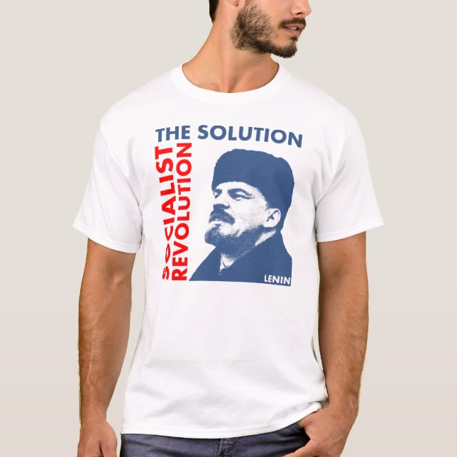 Camiseta La solución: Revolución socialista (Anverso)