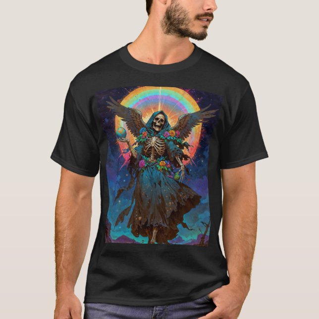 Camiseta La Sombra Benévola Santa Muerte (Anverso)