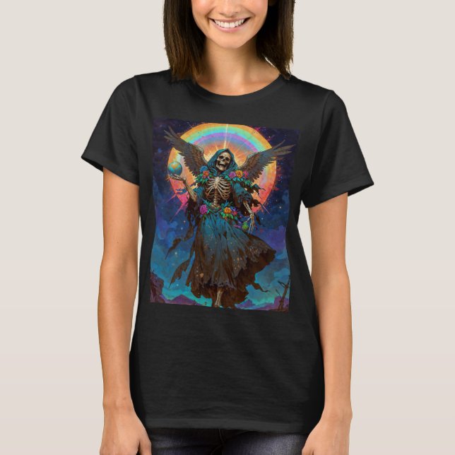 Camiseta La Sombra Benévola Santa Muerte (Anverso)