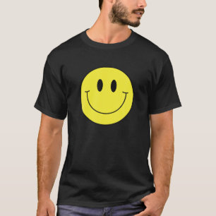 Camiseta La Sonrisa Amarilla De Los 70 Cara De La Paz Feliz
