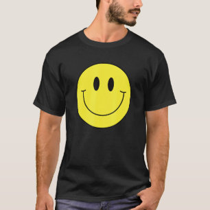 Camiseta La sonrisa amarilla de los 70, cara feliz de la pa