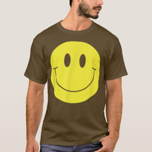 Camiseta La sonrisa amarilla de los 70, cara feliz de la pa