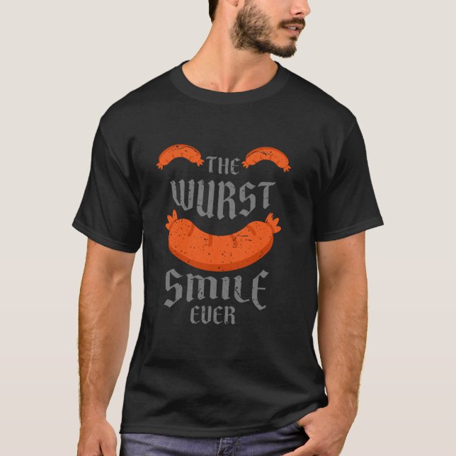 Camiseta La sonrisa de Wurst alguna vez despertó a Funny Ok (Anverso)