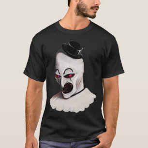 Camiseta La Sonrisa Malvada de Art El Payaso en Terror
