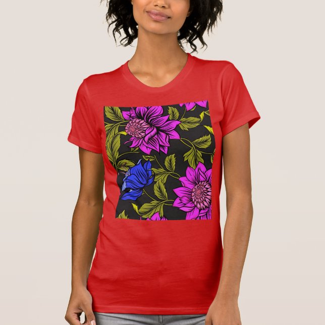 Camiseta La Sorpresa Floral. (Anverso)