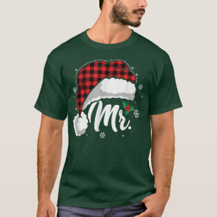 Camiseta La Sra. Y El Sr. Santa Hat Buffalo Jugaron al Cons