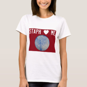 Camiseta La staph me ama rojo