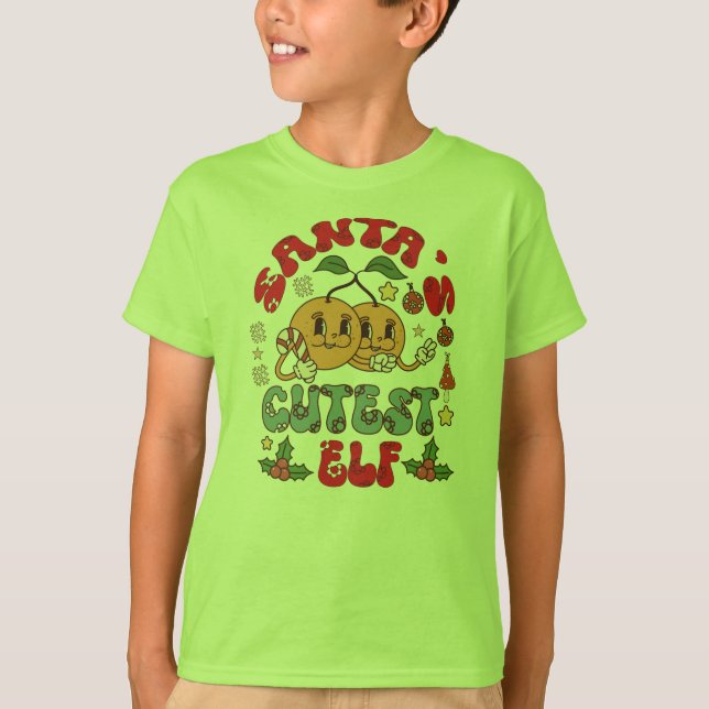 Camiseta La sublimación del elfo más lindo de Santa-80881 (Anverso)
